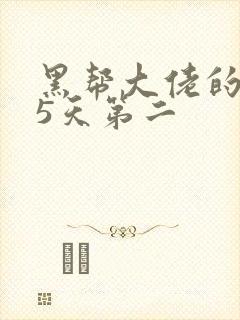 黑帮大佬的365天第二