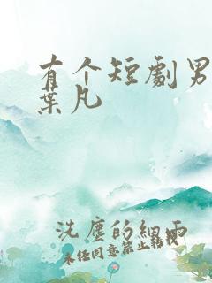 有个短剧男主叫叶凡