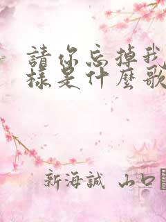 请你忘掉我的模样是什么歌曲