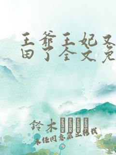 王爷王妃又去种田了全文免费阅读