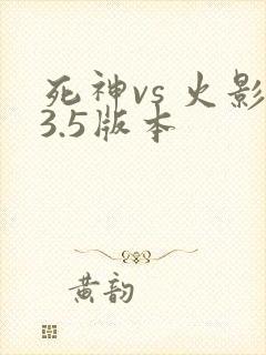 死神vs 火影3.5版本
