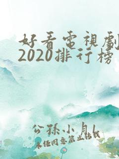 好看电视剧推荐2020排行榜