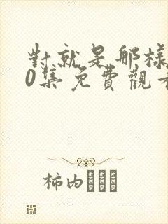 对就是那样第40集免费观看