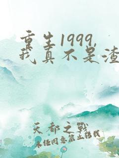 重生1999,我真不是渣男啊