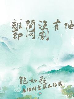 离开没有他的季节网剧