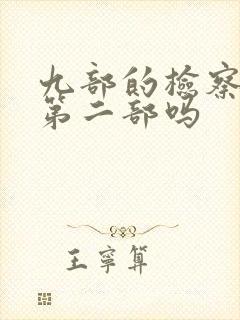 九部的检察官有第二部吗