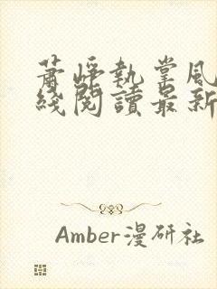 萧峥执掌风云在线阅读最新章节