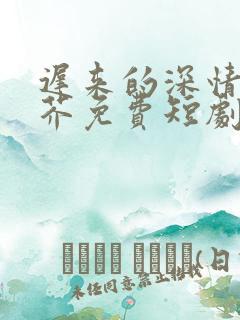 迟来的深情如草芥免费短剧全集