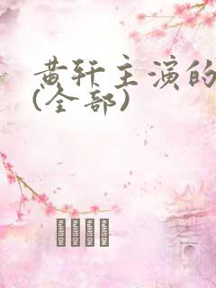 黄轩主演的电影(全部)