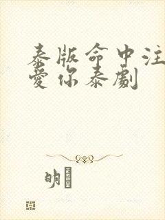 泰版命中注定我爱你泰剧