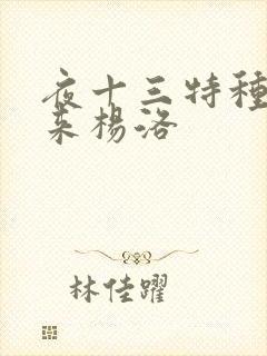 夜十三特种兵归来杨洛