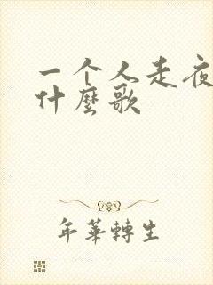 一个人走夜路配什么歌