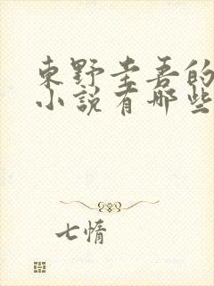 东野圭吾的长篇小说有哪些