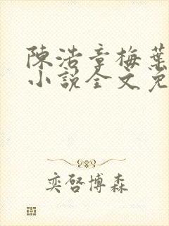 陈浩章梅叶心仪小说全文免费阅读