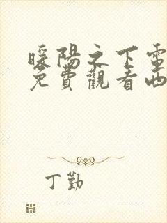 暖阳之下电视剧免费观看西瓜