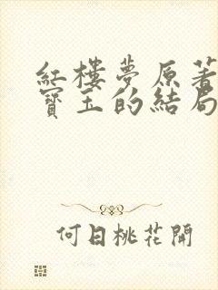 红楼梦原著中贾宝玉的结局