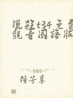 猎杀t34免费观看国语版