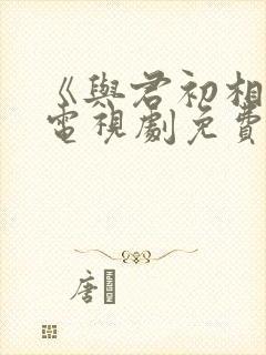 《与君初相识》电视剧免费看