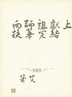 向师祖献上咸鱼扶华完结