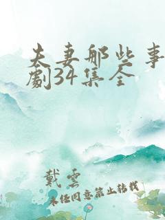 夫妻那些事电视剧34集全