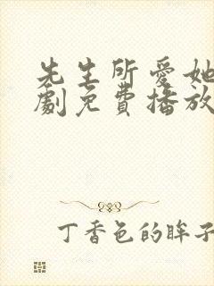 先生所爱她人短剧免费播放