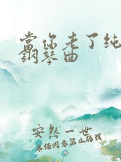 当你老了纯音乐钢琴曲