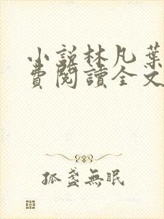 小说林凡叶惜免费阅读全文最新章节