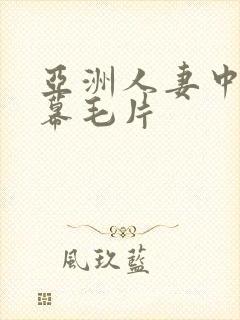 亚洲人妻中文字幕毛片