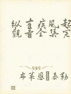 纵有疾风起免费观看全集完整版