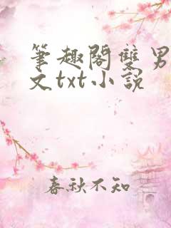 笔趣阁双男高干文txt小说