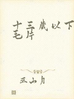 十三岁以下女子毛片