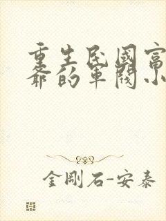 重生民国富家少爷的军阀小说