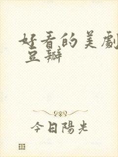 好看的美剧推荐 豆瓣