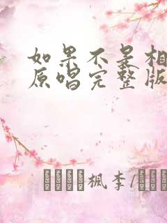 如果不是相信你原唱完整版