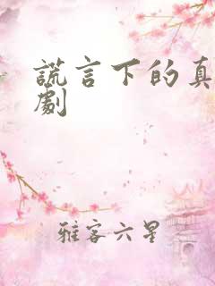 谎言下的真相短剧