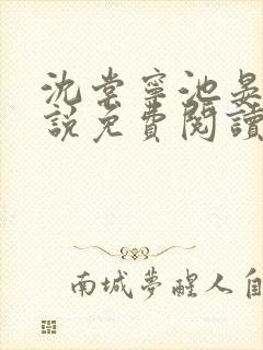 沈棠宁池晏的小说免费阅读全文