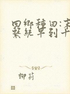 回乡种田:末世系统早到十年