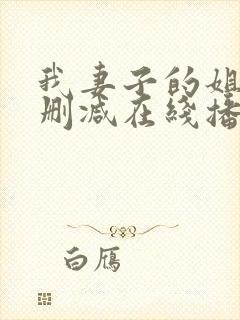 我妻子的姐姐无删减在线播放