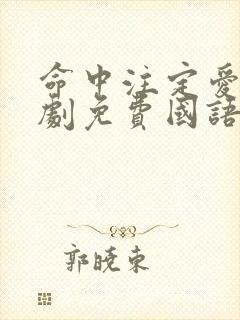 命中注定爱你泰剧免费国语版