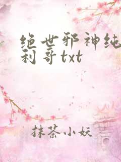 绝世邪神纯情犀利哥txt