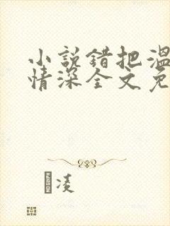 小说错把温柔当情深全文免费读