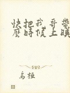 快把我哥带走什么时候上映