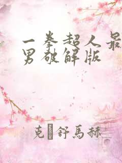 一拳超人最强之男破解版