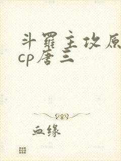 斗罗主攻原创攻cp唐三