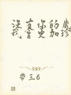 没有你的岁月里我会更加珍惜自己歌词