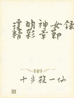 琼明神女录哪些精彩章节