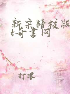 新宋精校版txt奇书网