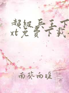 超级兵王下载txt免费下载全集