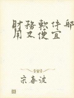 财务软件哪个好用又便宜