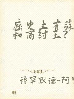 历史上有苏妲己和商纣王?